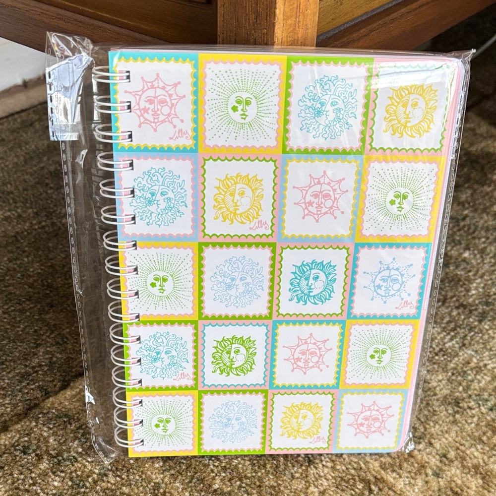 NWT Lilly Pulitzer Pastel Sun Tiles Notebook